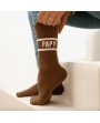 Chaussettes homme marron - papy