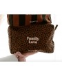 Trousse de toilette coton - Léopard foncé, Family Love