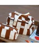 Lunch Bag isotherme - Rayures Marron Beige