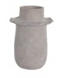 Vase terre cuite artisanal beige