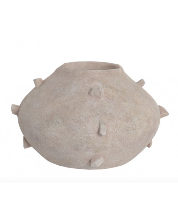 Vase boule terre cuite Brochettes artisanal