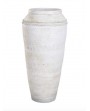 Grand pot terre cuite blanc