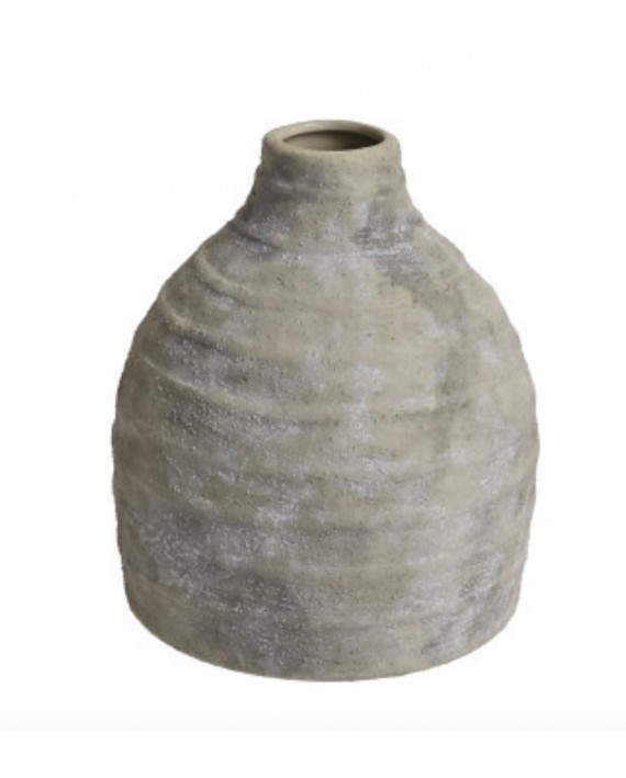 Petit vase en grès beige