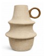 Vase fibra de papel mangue beige