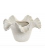 Vase céramique ondula blanc