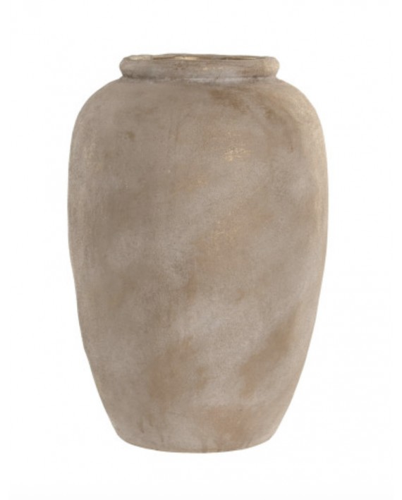 Pot/vase en céramique marron clair
