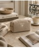 Trousse moumoute camel "Amour"