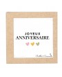 Fleur en plâtre parfumée "joyeux anniversaire"