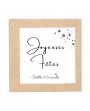 Fleur en plâtre parfumée "Joyeuses Fêtes"
