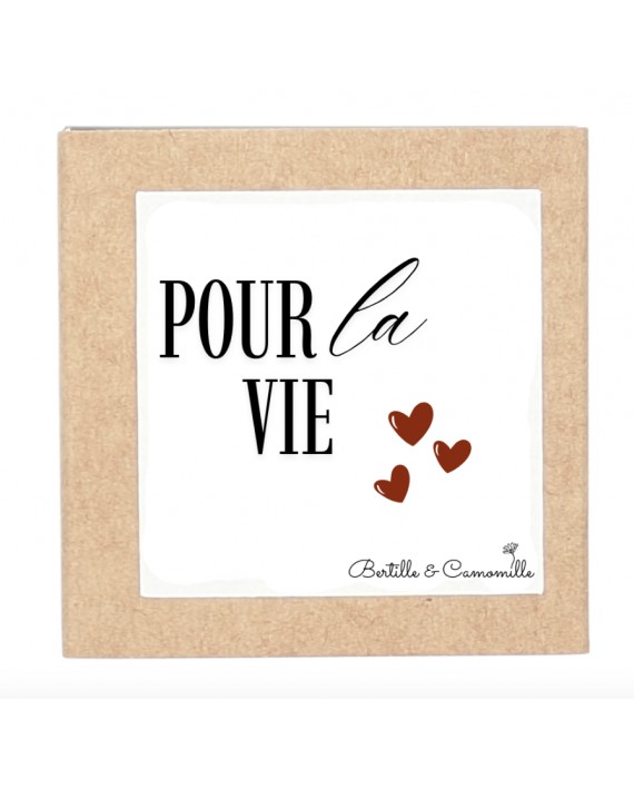 Fleur en plâtre parfumée "Pour la vie"