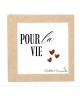 Fleur en plâtre parfumée "Pour la vie"