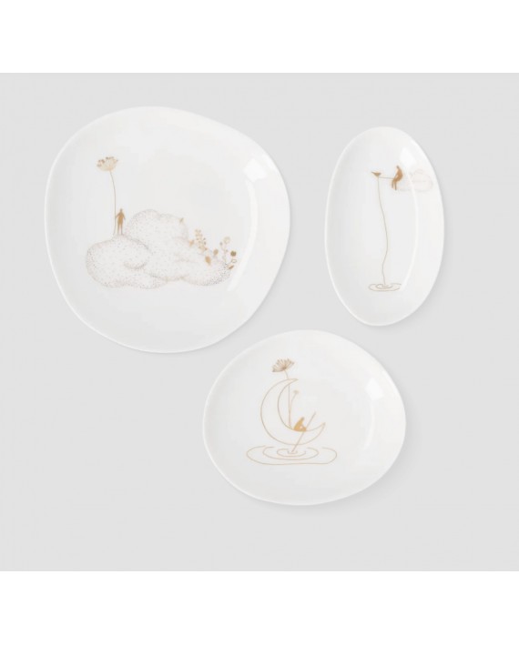 Lot de 3 coupelles/vide poche