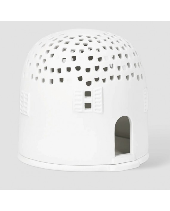 Photophore maison d'hiver