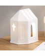 Chapelle photophore en porcelaine