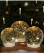Lampe boule décorative 13 cm à paillettes