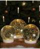 Lampe boule décorative 13 cm à paillettes
