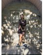 Robe courte choco à pois
