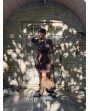 Robe courte choco à pois