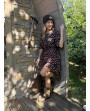 Robe courte choco à pois