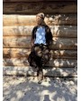Pantalon simili cuir léopard