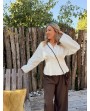 Pantalon large choco
