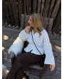 Blouse blanche cintrée