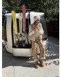 Veste sans manches fausse fourrure