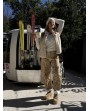 Veste sans manches fausse fourrure