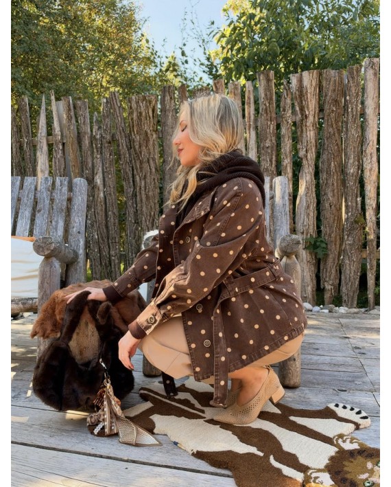 Veste à pois choco