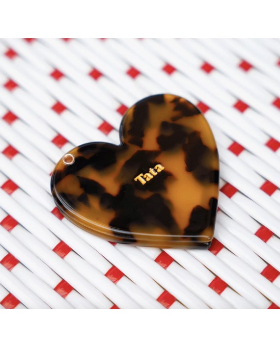 Miroir coeur Léopard - Tata