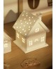 Photophore maison en porcelaine